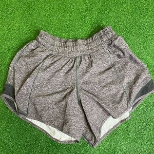 Grey Lululemon Hotty Hot Shorts